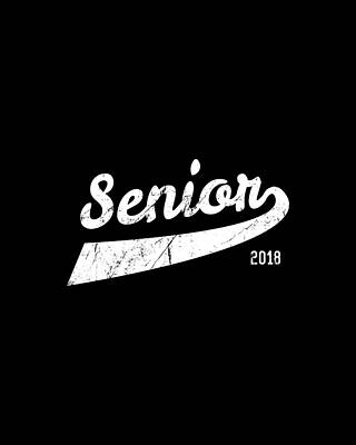 School Wall Art featuring the digital art Senior Class Of 2018 by Flippin Sweet Gear