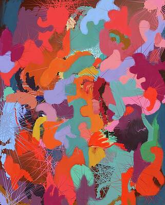 Bold Wall Art featuring the painting Sensations by Sonja Kraft