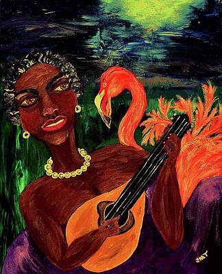 Woman Wall Art featuring the painting Serenade by Stacey Torres