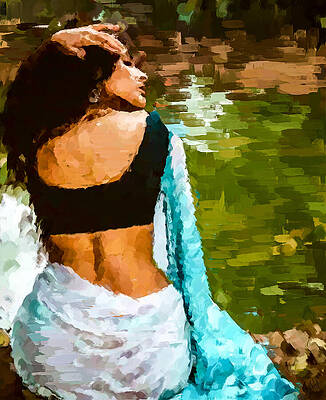 Serene Digital Art - Serene Beauty by Gradify Creations