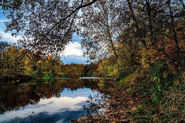 Pennsylvania Photograph - Serene Evening On The River by Anthony Hightower