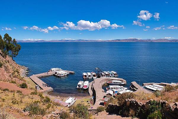 Serene Wall Art featuring the photograph Serene Lake Titicaca View by Travel Essayist