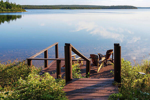 Wall Art featuring the photograph Serene Lakeside View by Tatiana Travelways