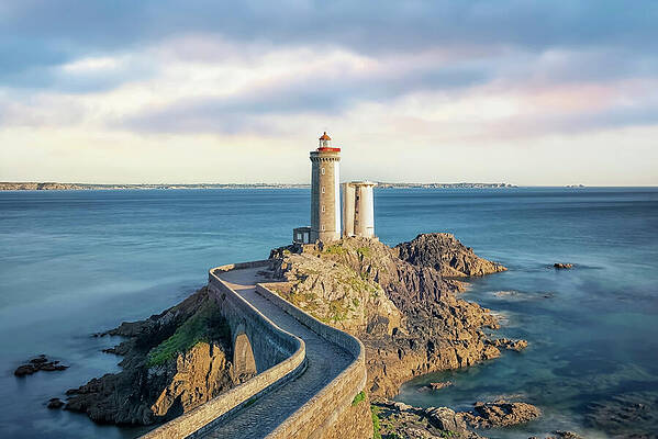 Serene Lighthouse by the Sea Wall Art