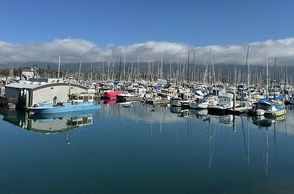 Serene Marina with Docked Boats Photograph