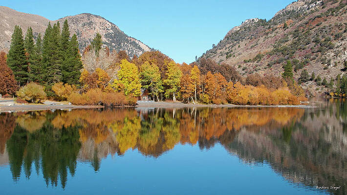 Serene Mountain Lake in Autumn Photograph
