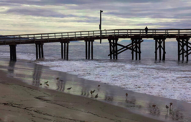 Serene Pier at Sunset Photograph