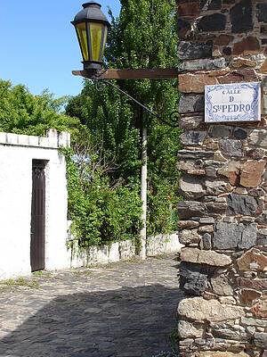 Serene Wall Art featuring the photograph Serene Street Scene In Colonia Del Sacramento, Uruguay by Travel Essayist