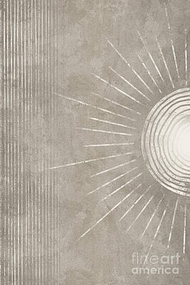 Geometric Digital Art - Serene Sunrise No1 by Ema Paraschiv