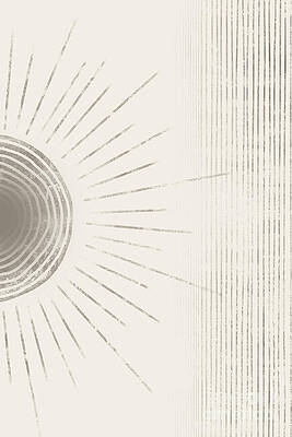 Geometric Digital Art - Serene Sunrise No2 by Ema Paraschiv