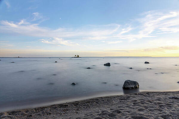 Calm Ocean at Sunset Photograph