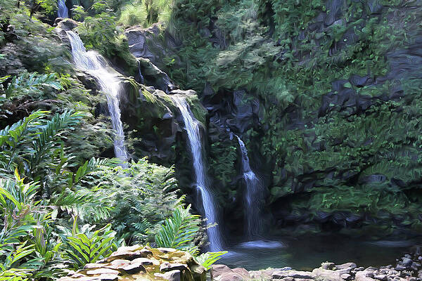 Serene Waterfall Cascade Photograph