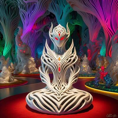 Fantasy Wall Art featuring the digital art Serenity by Colin Hardman