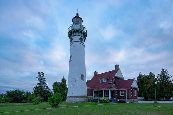 Fall Wall Art featuring the photograph Seul Choix Lighthouse In The Fall by Michael Collins
