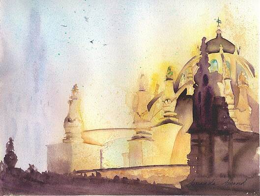 Historical Painting - Seville Spires by Amanda Amend