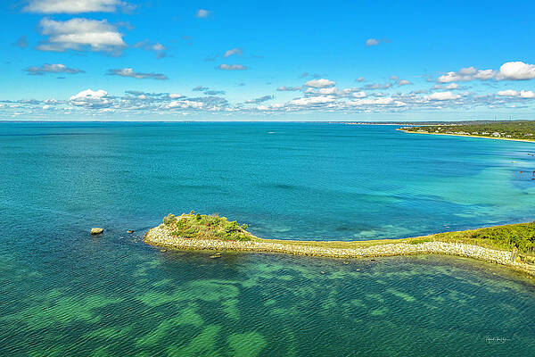 Seascape Photograph - Shades Of Blue At The Knob by Veterans Aerial Media LLC