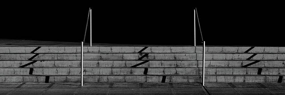 Urban Wall Art featuring the photograph Shadow On Stairs by Chad Thunberg