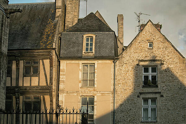Wall Art featuring the photograph Shadows And Half Timbers by Lisa Chorny