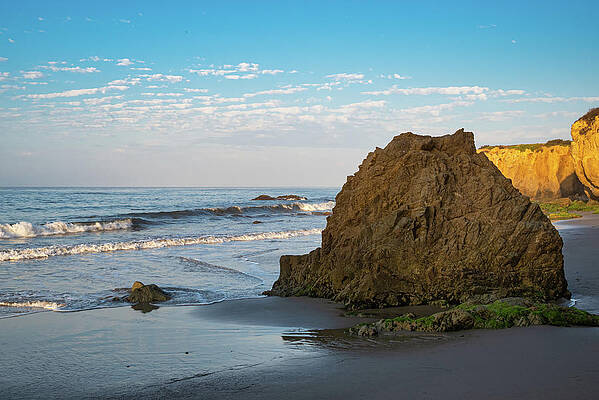 Wall Art featuring the photograph Shady Morning On The Beach In Malibu by Matthew DeGrushe
