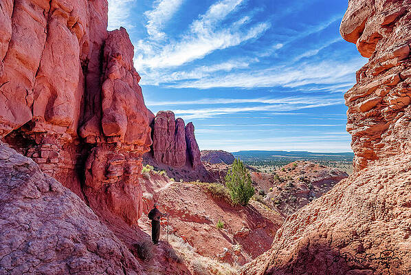Hiking Through Red Rock Canyon Photograph