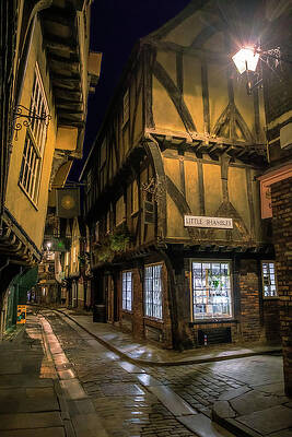 Wall Art featuring the photograph Shambles By Night, York by Sue Leonard
