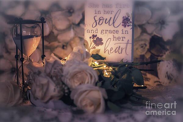 Wall Art featuring the photograph She Has Fire In Her Soul And Grace In Her Heart by Mary Lou Chmura