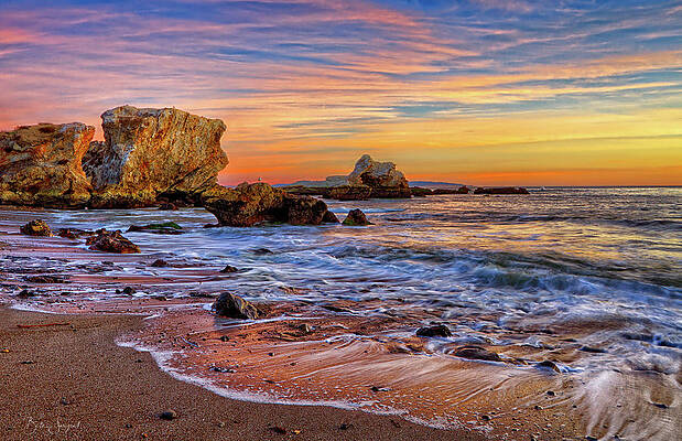 Sunset at Shell Beach Photograph