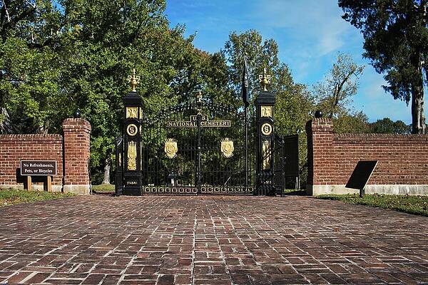 Confederate Wall Art featuring the photograph Shiloh Cemetery Gate by American Landscapes
