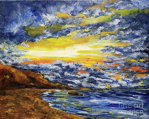 Wall Art featuring the painting Shine On Through by Eileen Kelly