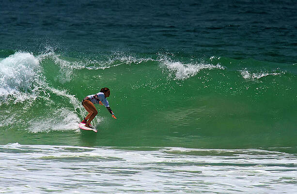 Wall Art featuring the photograph Shino Matsuda Surfer by Waterdancer