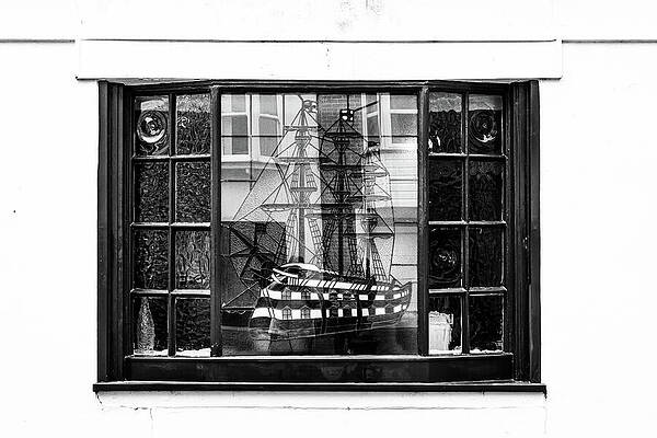Wall Art featuring the photograph Ship In The Window by Shirley Mitchell