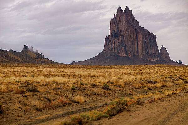 Majestic Rock Formation in Desert Wall Art
