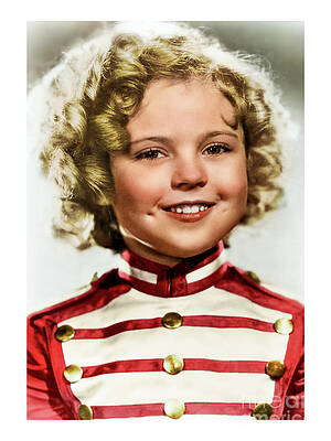 California Photograph - Shirley Temple Vintage Photo Colorized by Franchi Torres