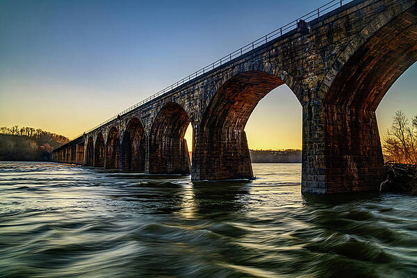Pennsylvania Photograph - Shock's Mill Bridge Accross The Susquehanna by Anthony Hightower