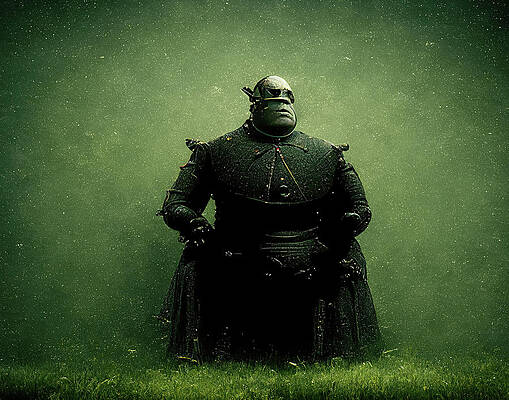 Abstract Digital Art - Shrek In The Matrix by Ron Weathers