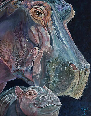 Wildlife Painting - Shut Eye by Mark Ray