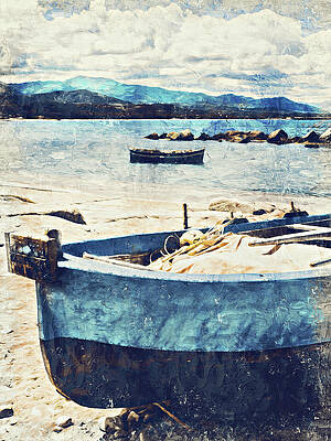 Summer Painting - Sicily, Italian Panorama - 01 by AM FineArtPrints