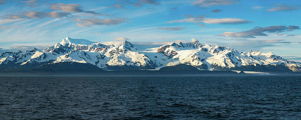 Wall Art featuring the photograph Sidelight On Mt Fairweather And The Glacier Bay National Park In by Steven Heap