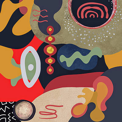 Bold Wall Art featuring the mixed media Sideways by Canessa Thomas