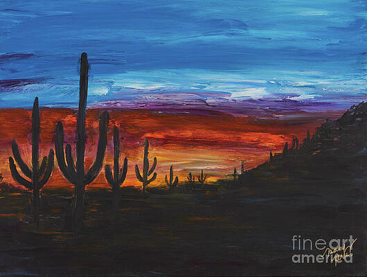 Sunset Painting - Sierra by Tammy Terres - Dezigner Reflexions