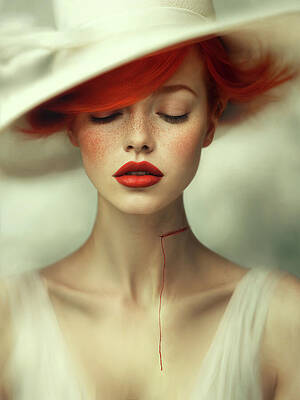 Silent Elegance With A Crimson Line Print