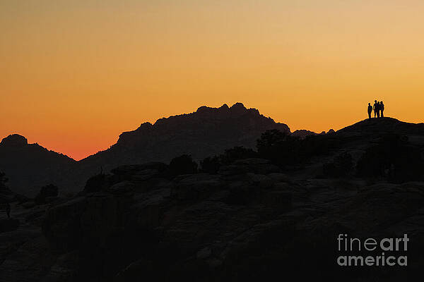 Mountain Photograph - Silent Watchers Of The Sunset by Dodie Ross