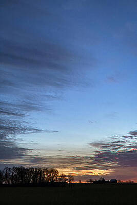 Serene Wall Art featuring the photograph Silhouettes And Sky Gradient by Travel Essayist