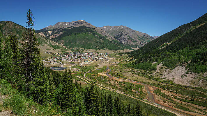 Wall Art featuring the photograph Silverton Colorado Panorama by Mary Lee Dereske