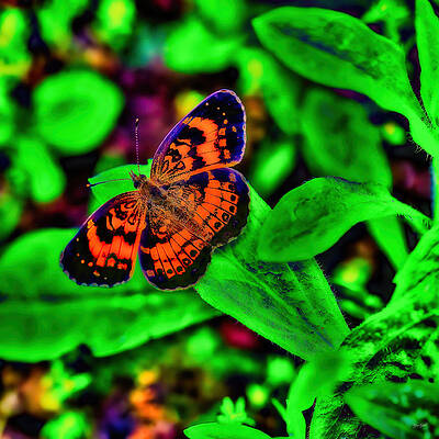 Butterfly Photograph - Silvery Checkerspot Butterfly by Bruce Block