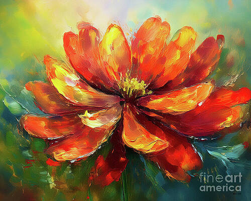 Vintage Wall Art featuring the ai art Simmering by Macro Abundance