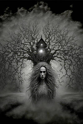 Abstract Digital Art - Sister Chaos by Ron Weathers