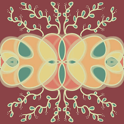 Digital Art - Sisterhood Grief Symmetry by The Dreamer's Outlet