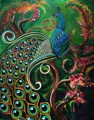 Vibrant Wall Art featuring the painting Sitting Pretty by Art From the Heart