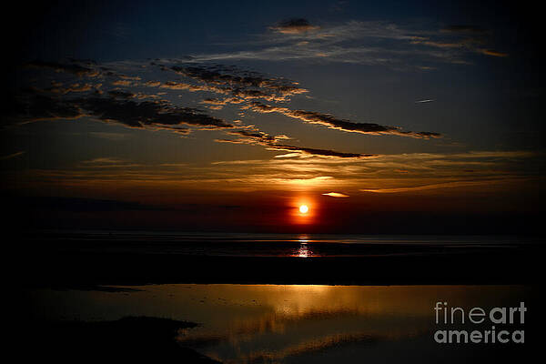 Reflection Photograph - Skaket Beach Sunset Cape Cod by Debra Banks